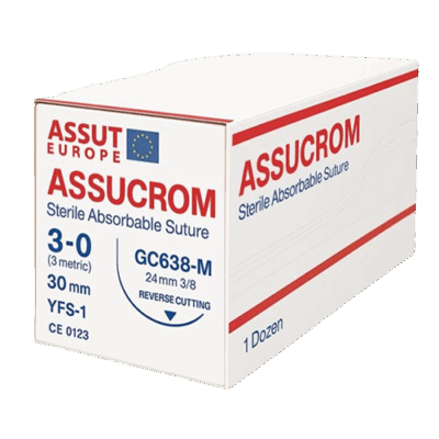 0 ASSUCROM Chromic Catgut Multifilament Suture – 90 cm | JR552