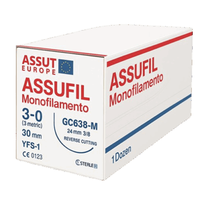 2-0 ASSUFIL MONOFILAMENTO Suture – 70 cm | FU534M