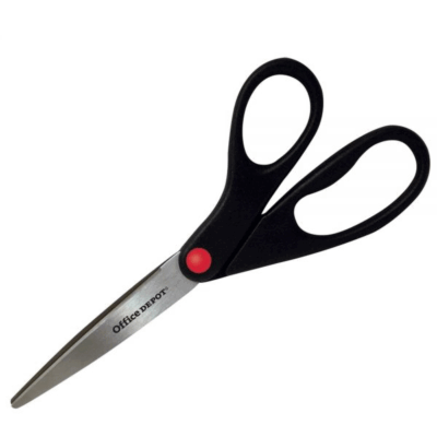 Scissors, 8" Straight, Black